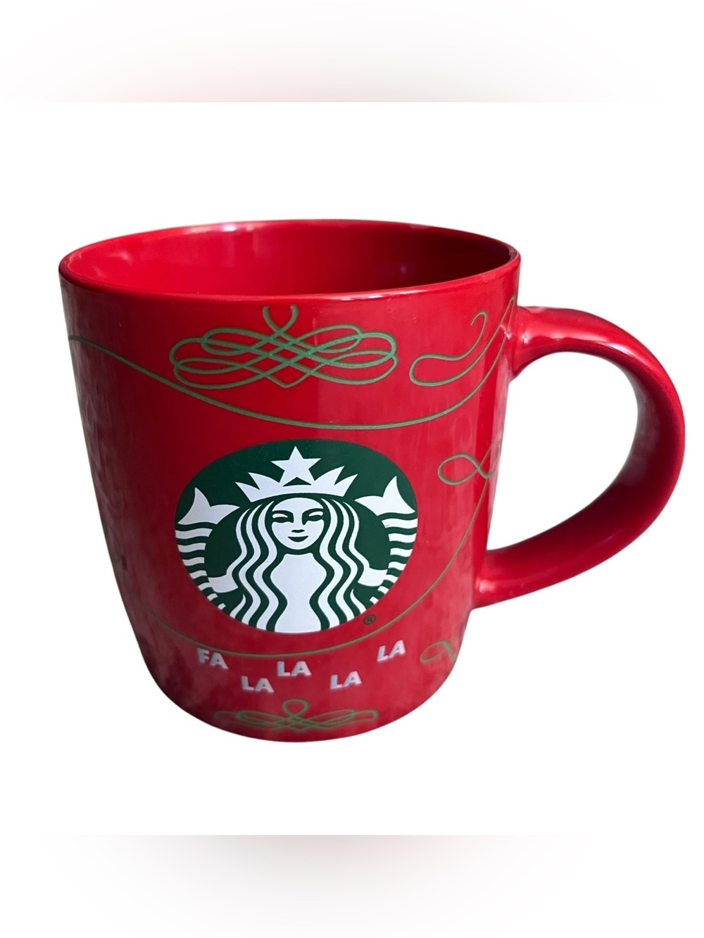 2020 Holiday Starbucks Christmas Fa La La La La Coffee Mug 12 oz Red Cup Mermaid